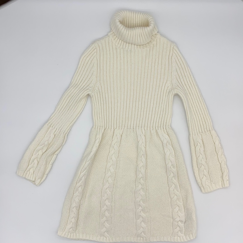 NWOT LULURAIN Turtle Neck Dress Girl Size 5